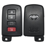 Toyota Rav4 2013-2018 Oem 4 Button Smart Key W/ Hatch Hyq14Fba G 0020 | Refurbished No Logo