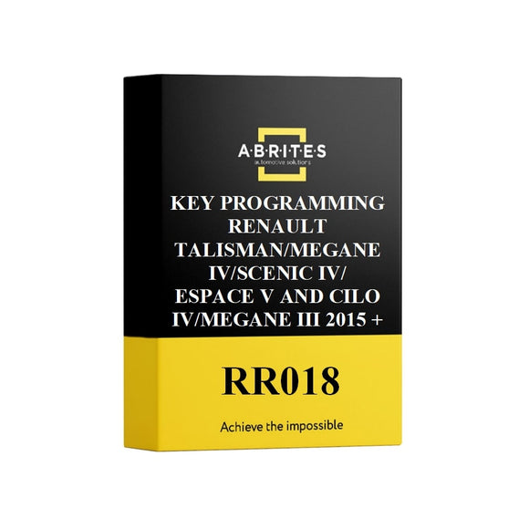 Key Programming Renault Talisman/Megane Iv/Scenic Iv/ Espace V And Cilo Iv/Megane Iii 2015 +