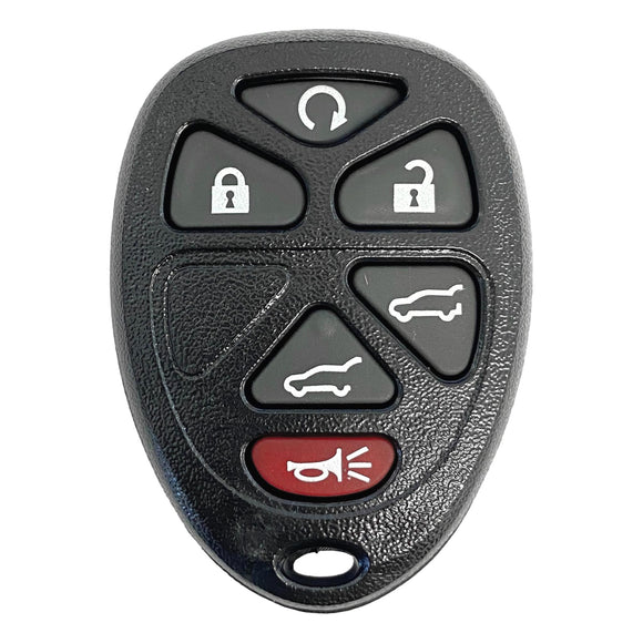 GM 6 Button Keyless Entry Remote Shell 2007-2014 for FCC: OUC60270 / OUC60221