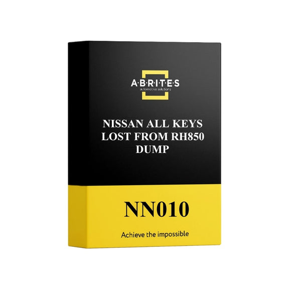 Nissan All Keys Lost From Rh850 Dump Subscription