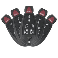 Combo Pack - 5X Chrysler Dodge Fobik Iyz-C01C M3N5Wy783X + Alternate Button Pads