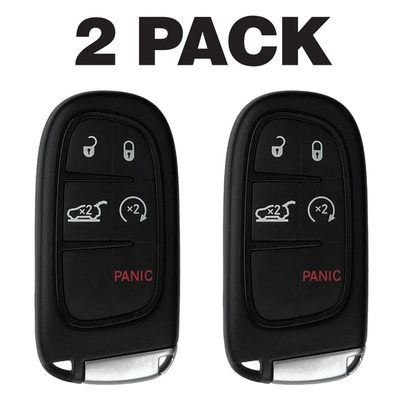 Jeep Cherokee 5 Button Smart Key 2014-2023 For Gq4-54T | Aftermarket (2 Pack)