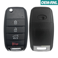 Kia Soul 2014-2019 Oem 4 Button Flip Key W/ Hatch Osloka-875T | Refurbished No Logo