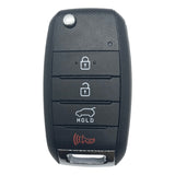 Kia Sportage 2014-2016 4 Button Flip Key Remote FCC: NYODD4TX1306-TFL (OEM)