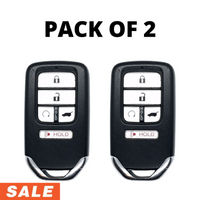 Pack of 2 - Honda 5 Button Smart Key Remote 2016-2019 for KR5V2X V44 w/ Hatch