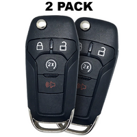 Ford F-Series 2015-2020 Flip Key 4 Buttons N5F-A08Tda (2 Pack)