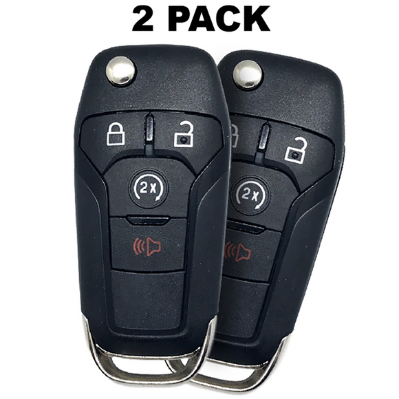 Ford F-Series 2015-2020 Flip Key 4 Buttons N5F-A08Tda (2 Pack)