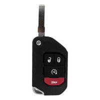 Jeep Wrangler 2018-2021 Flip Key 4 Buttons Oht1130261