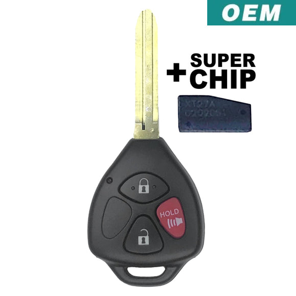 Toyota 2008-2013 Oem 3 Button Remote Head Key Gq4-29T | Super Chip