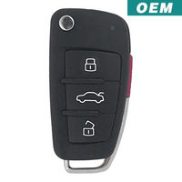 Audi Oem 4 Button Flip Key 2005-2010 Nbg009272T / 8P0 837 200 E