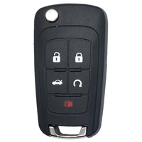 Buick 2010-2019 Oem 5 Button Flip Key Remote Oht0106512 / V2T01060512