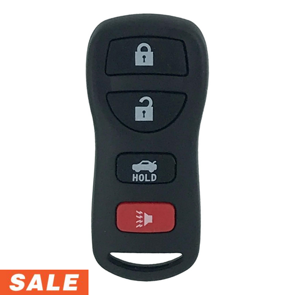 Nissan Infiniti 2002-2010 4 Button Remote Shell For Kbrastu15 Key
