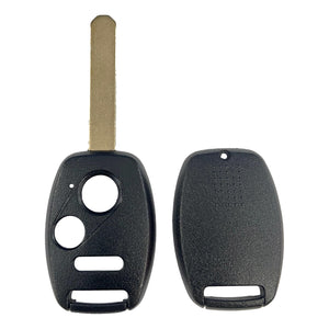 Honda 3 Button Remote Head Key Shell 2002-2014 w/ Chip Slot