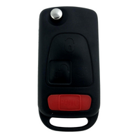 Chrysler Mercedes 1996-2008 3 Button Flip Key Pcf7935 For Kr55 Maker