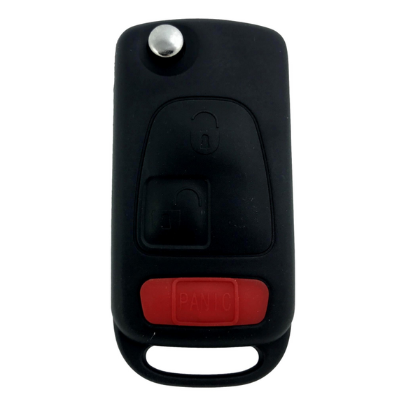Chrysler Mercedes 1996-2008 3 Button Flip Key Pcf7935 For Kr55 Maker