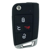 Volkswagen Atlas Golf Jetta 2018-2020 4 Button Flip Key Nbgfs125C1