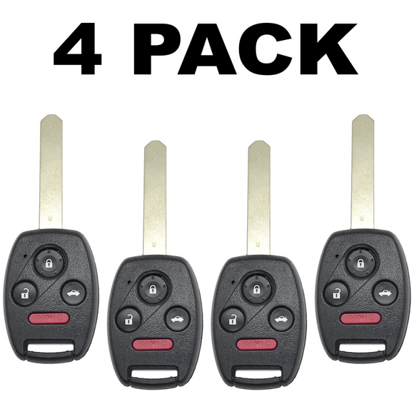 Honda Accord 2003-2007 4 Button Remote Head Key For Oucg8D-380H-A (4 Pack)