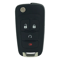 Chevrolet Sonic 2012-2019 Oem 4 Button Flip Key Remote Kr55Wk50073