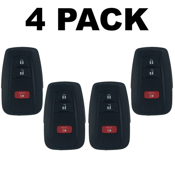 Toyota Rav4 2019-2021 3 Button Smart Key For Hyq14Fbc (Us) Board 0351 - 4 Pack