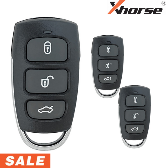 Xhorse Universal Hyundai Style Wired 4 Button Remote Key (2 Pack) Universal Key