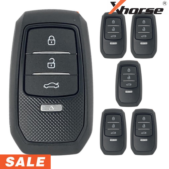Xhorse Universal Toyota Style 4 Button Smart Key - XM38 (5 Pack) Universal Key