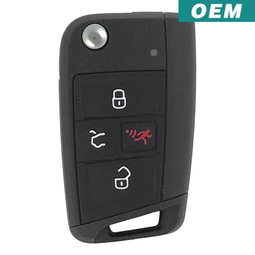 Atlas Key Blank Volkswagen Atlas 2018-2020 OEM 4 Button Flip Key NBGFS12A01 Without Co