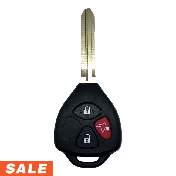 Toyota 3 Button Remote Head Key 2010-2018 for FCC: HYQ12BBY G Chip