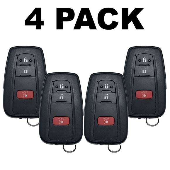 Toyota Prius 2016-2023 3 Button Smart Key For Hyq14Fbc | 89904-47530 (4 Pack)