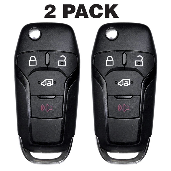 Ford Transit 4 Button Flip Key 2019 2025 For N5F A08TAA | Aftermarket (2 Pack) Flip Key
