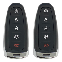 Ford 5 Button Smart Key Remote 2011 2020 for FCC: M3N5WY8609 (2 Pack) Smooth Smart Key