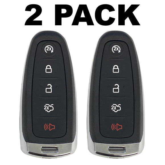 Ford 5 Button Smart Key Remote 2011-2020 for FCC: M3N5WY8609 (2 Pack)