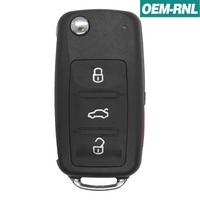 Volkswagen 4 Button Flip Key Remote NBGFS93N