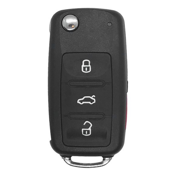 Volkswagen Touareg 2004-2008 KR55WK45032 4 Button Flip Key