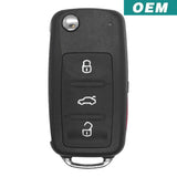 Volkswagen Touareg 2007-2011 Oem 4 Button Flip Key Kr55Wk45032