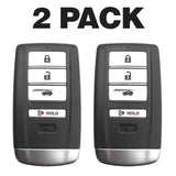 Acura Ilx Tlx 4 Button Smart Key 2018-2020 For Kr5V2X | Aftermarket (2 Pack)