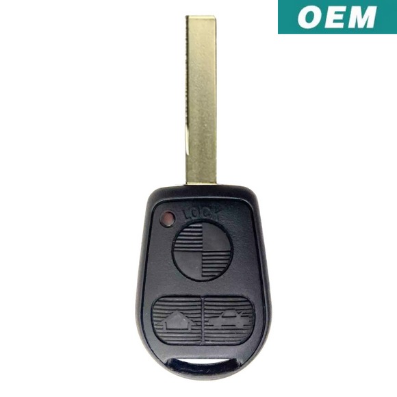 BMW 1994-2002 OEM 3 Button Remote Head Key LX8 FZV (HU92) Remote Head Key