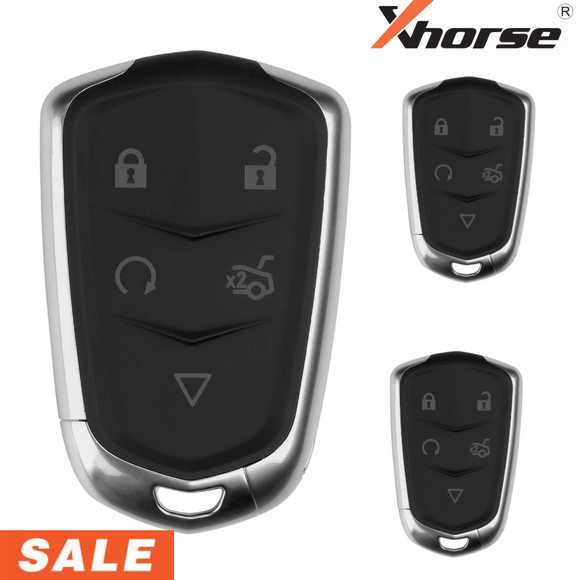Xhorse Universal Cadillac Style Smart 5 Button Remote Key (2 Pack) Universal Key