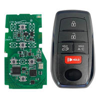 Lonsdor Toyota Universal 5 Button PCB Remote LT20 10 PCB + Shell Keyless Entry Remote