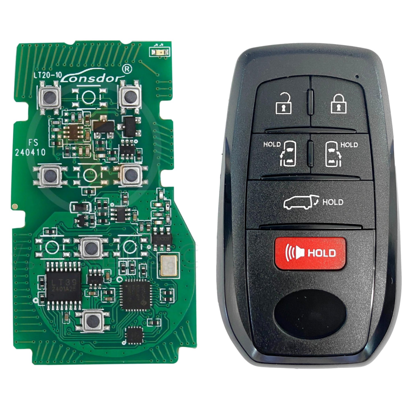 Lonsdor Toyota Universal 6 Button PCB Remote LT20-10