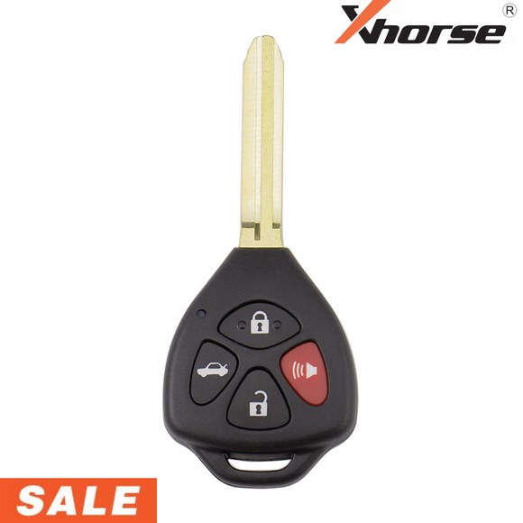 Xhorse 2nd Gen Toyota Style Wired 4 Button Remote Head Key Universal Key
