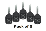 Ford Lincoln 5 Button Remote Head Key 2006-2015 For Cwtwb1U793 (Pack Of 5)