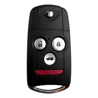 Acura TL TSX 4 Button Flip Key Remote 2009-2014 FCC: MLBHLIK-1T (OEM)