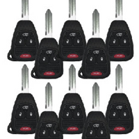 Chrysler Dodge Jeep 4 Button Remote Head Key 2004-2008 For Fcc: M3N5Wy72Xx - Pack Of 10