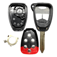 Chrysler 2004-2014 3 Button Remote Head Key Shell For Oht692427Aa
