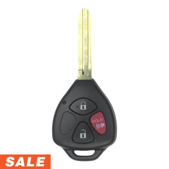 Toyota 3 Button Remote Head Key 2008-2013 | GQ4-29T | 4D67