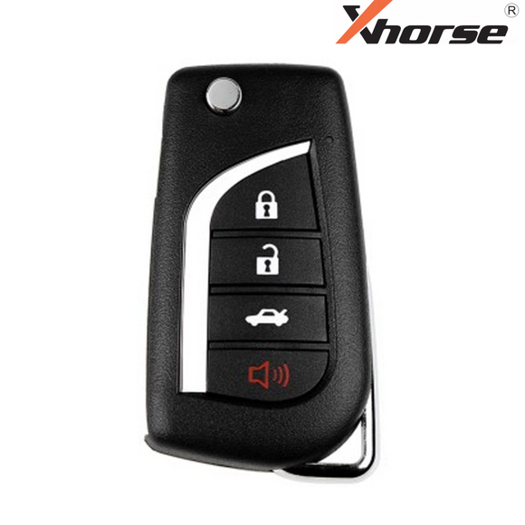 Xhorse 2nd Gen Toyota Style Wired 4 Button Flip Key Flip Key