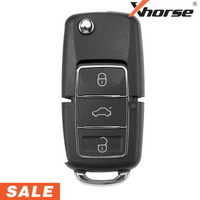 Xhorse 2nd Gen Audi Style Wired 3 Button Flip Key Universal Key