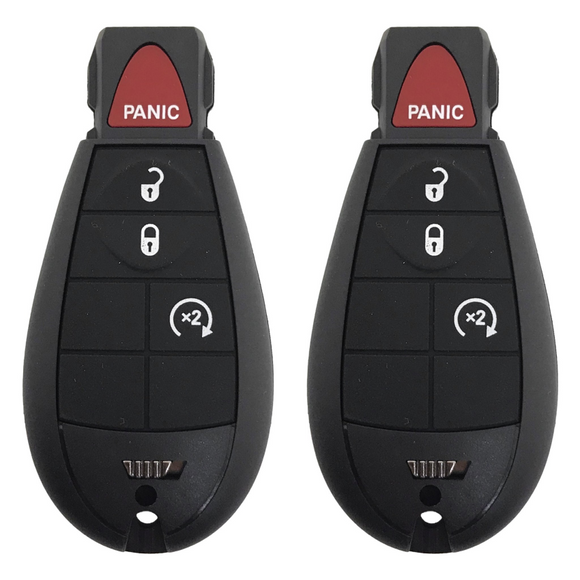 Dodge Ram 4 Button Fobik 2013 2022 for GQ4 53T | Aftermarket (2 Pack) Fobik
