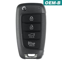 Hyundai Accent 2018-2020 4 Button Flip Key FCC: NYOSYEC4TX1707 (OEM)