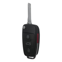 Audi 2005-2015 Oem 4 Button Flip Key 4F0837220Aa